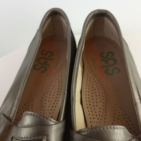SAS women's Tripad Comfort pewter Penny Loafers - Picture 8 of 17